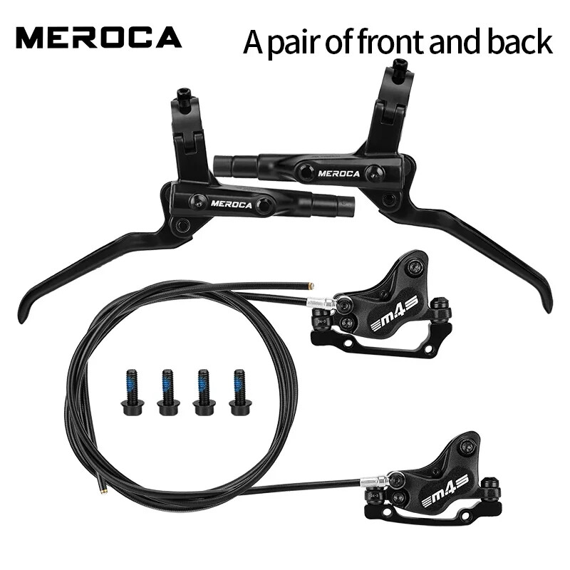 4-Piston Split Type Mountain Bicycle Hydraulic Oil Brake Front 850mm Rear 1600mm