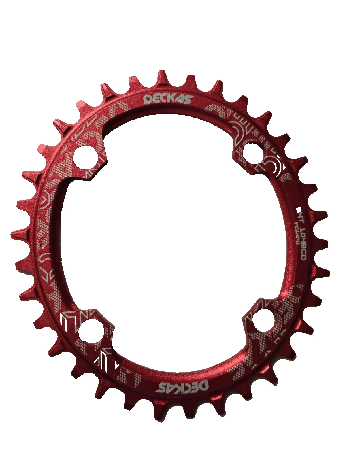 DECKAS 104BCD Chainrings Narrow Wide Bicycle Oval Chain Ring 34T Red