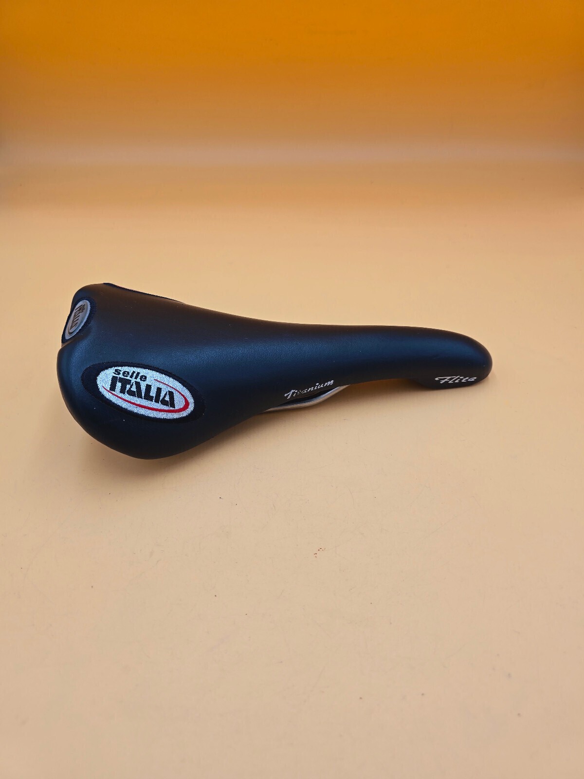 Saddle Selle Italia flite titanium black vintage retro saddle MTB road bike *excellent