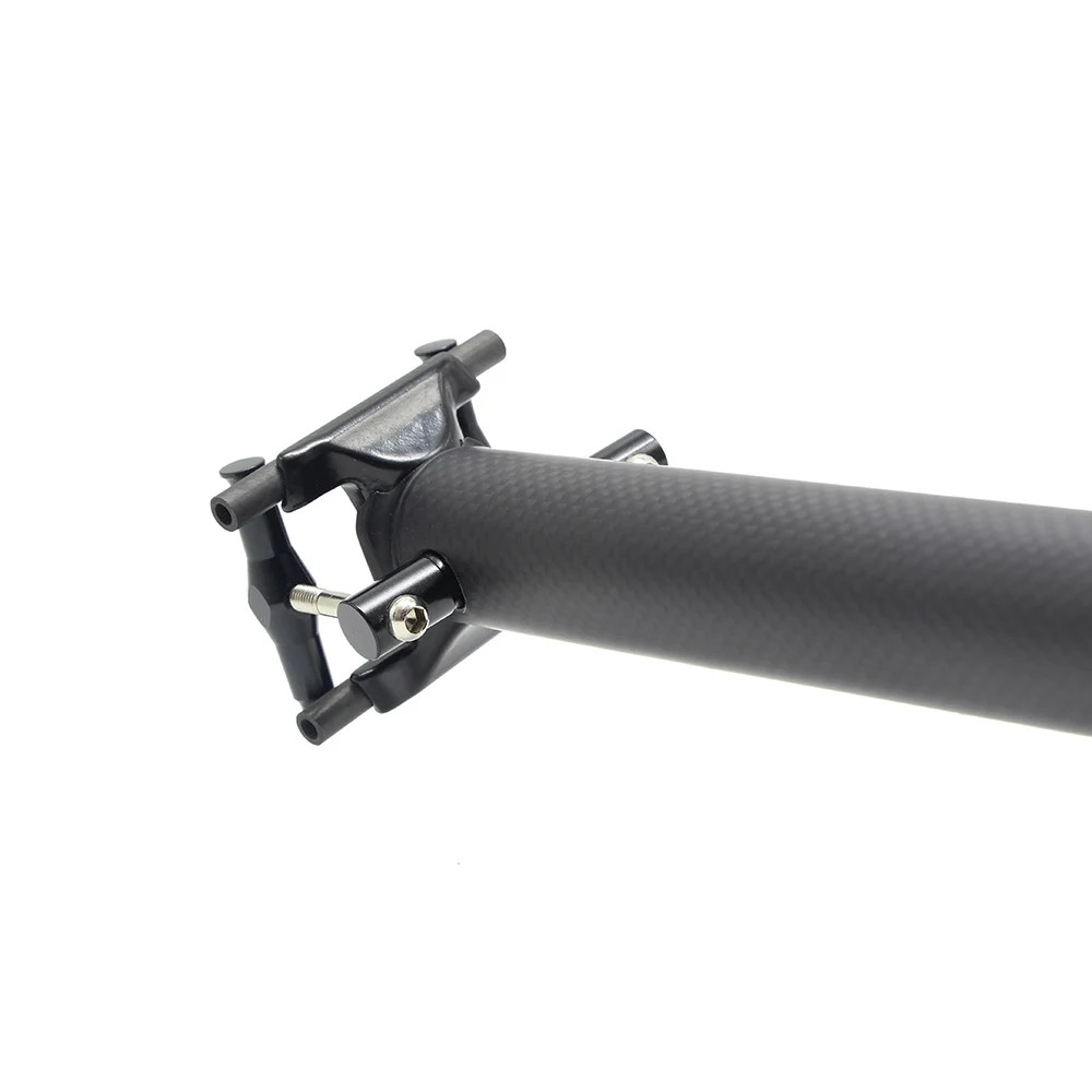 Folding Bicycle Seat Post 0 Degree 3K Matte Gloss Carbon Fiber Bike Seatpost