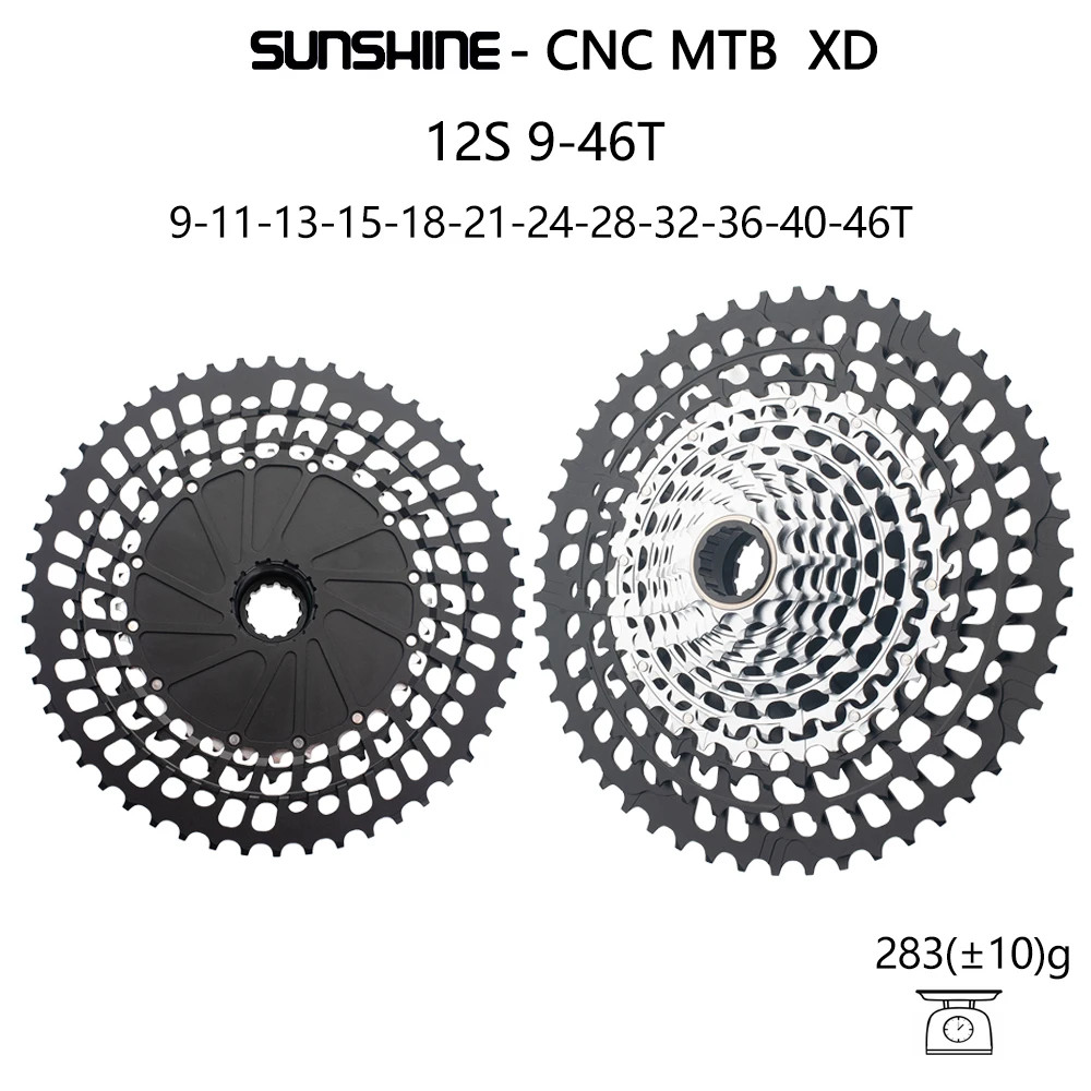 SUNSHINE 12 Speed MTB Bike Ultralight Cassette 9-51T Freewheel for XD freehub