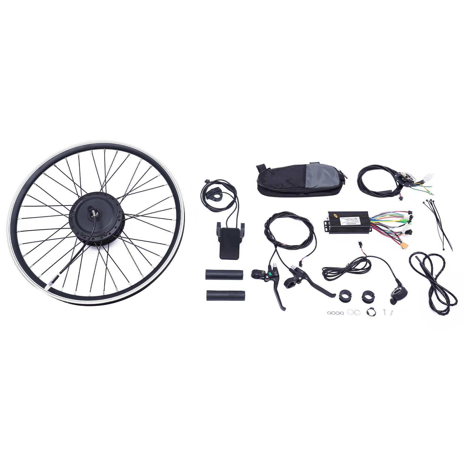 24in Electric Bicycle Front/Rear Wheel Kit 36V 500W Conversion E Bike Motor Hub
