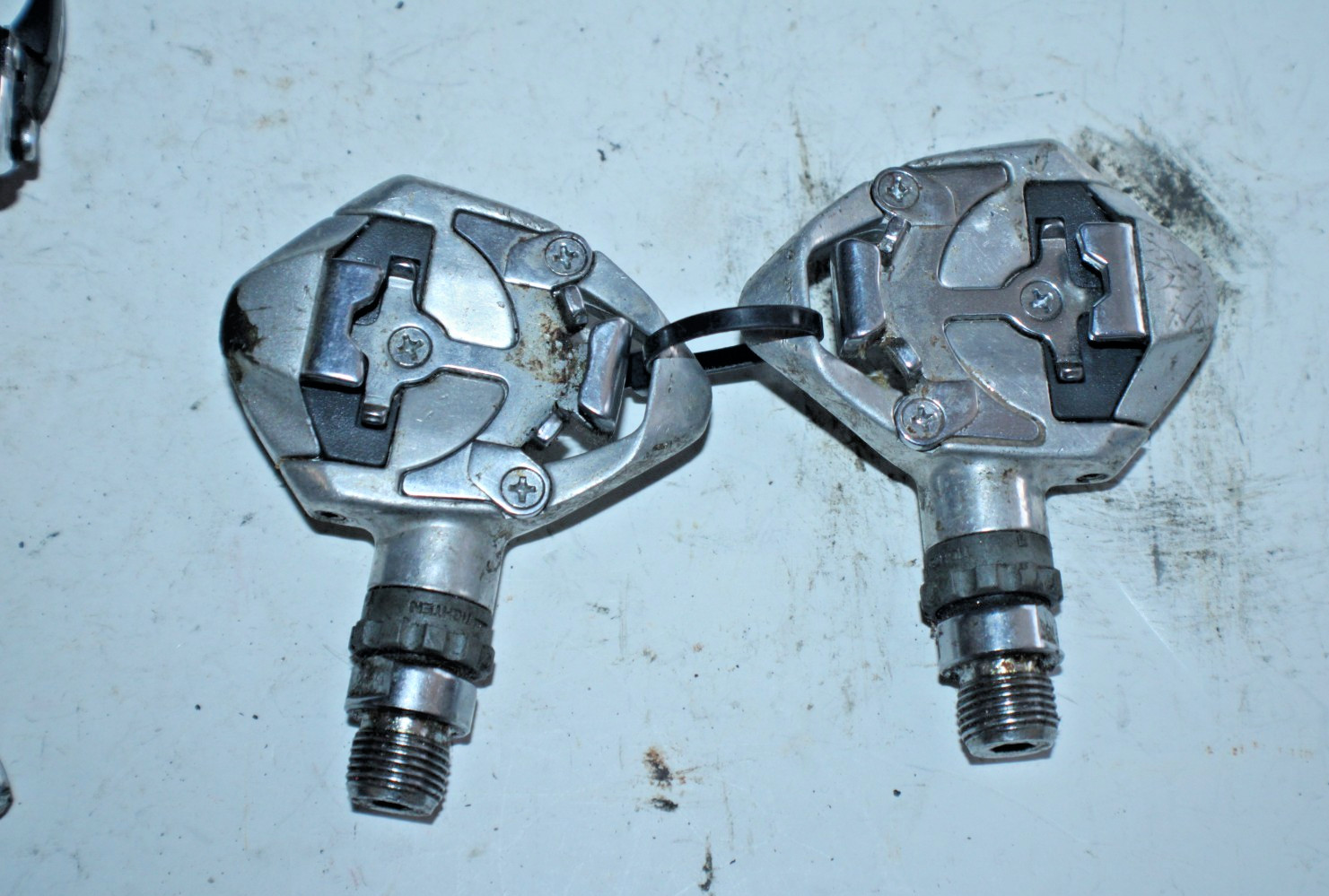 Shimano Dia-Compe Groupset Front Rear Derailleurs Cantliver SPD Pedals BR-M550 ~