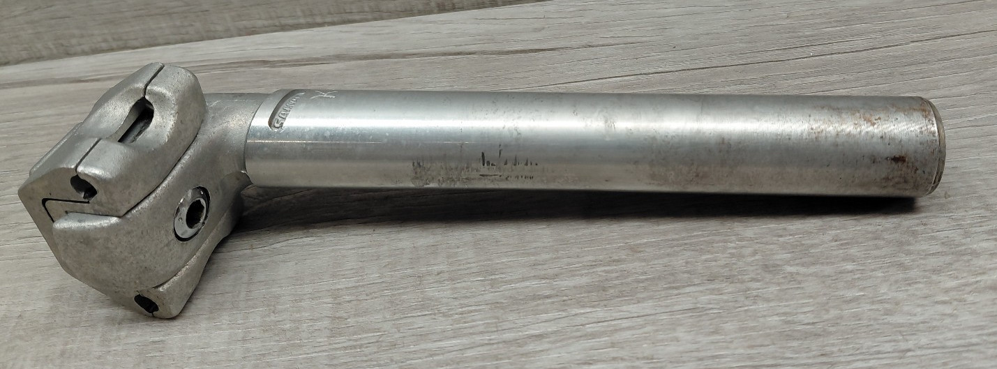 Vintage Sakae CR 1-Bolt Micro Adjust Alloy Seatpost 26.6 mm Silver 190 mm Bike