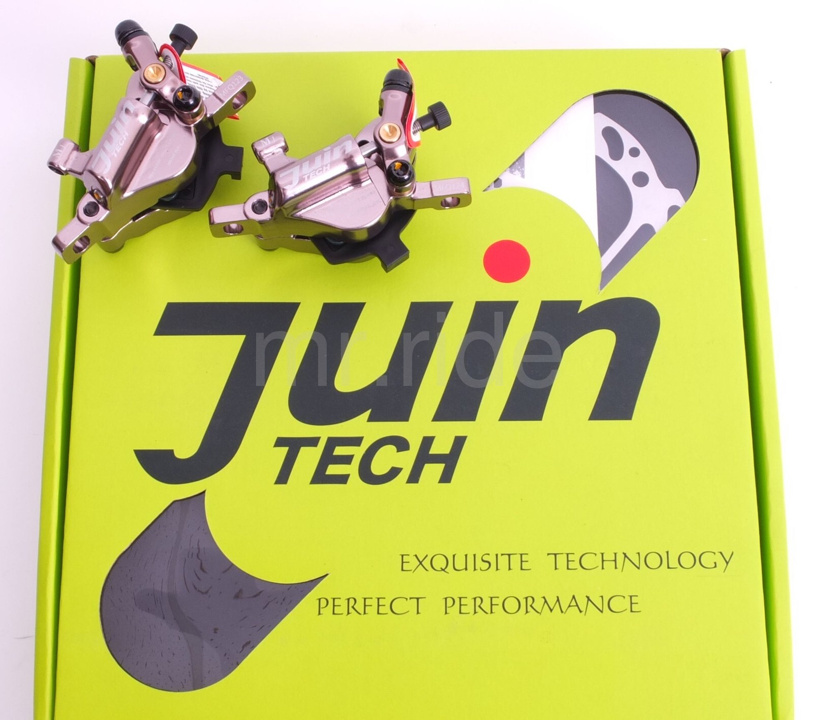 Juin Tech M1 – Cable actuated hydraulic MTB Disc Brake set w/160mm Rotor Gray