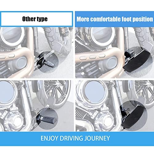 2Pcs Motorcycle Front Driver Rider Inserts Floorboards Foot Peg Footrest