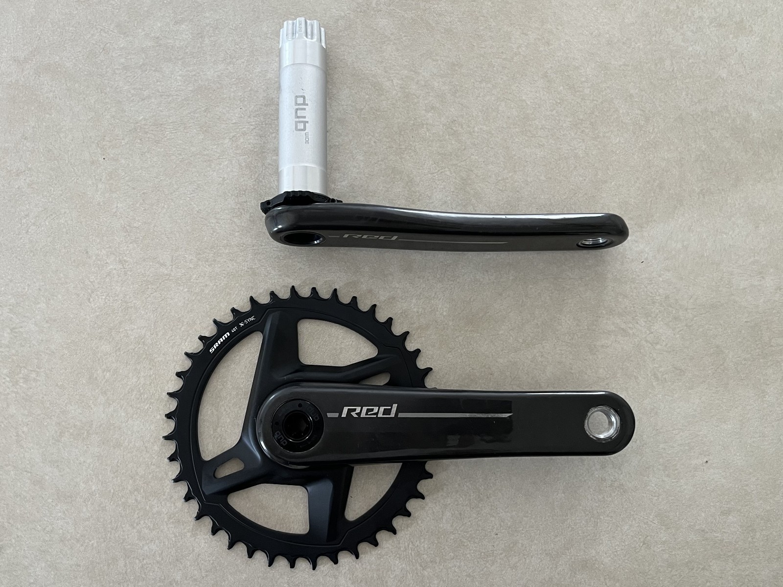 New SRAM Red XPLR Wide DUB Carbon Fiber 170mm 40t 1x 12 13 Direct Mount Crank