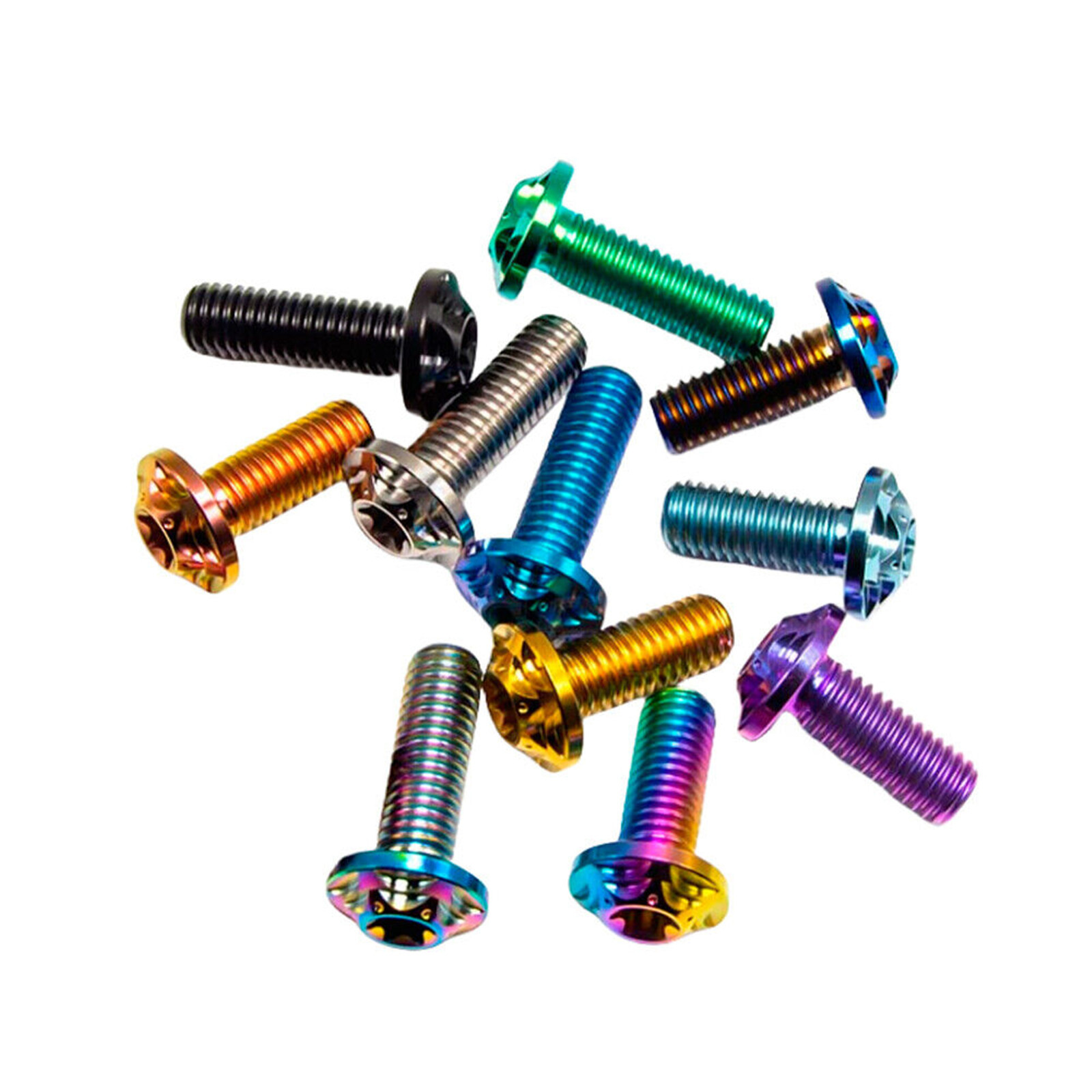 Milling flower head Titanium screw M8x15 20 25 30 35 40mm Disc brake Bolts
