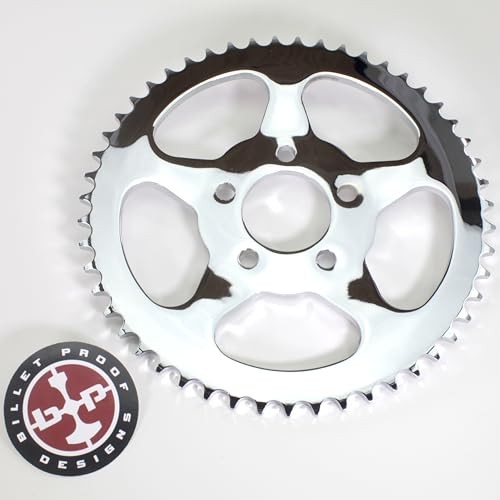 51 Tooth Belt-to-Chain Drive Conversion 5-Spoke Rear Chrome Sprocket with