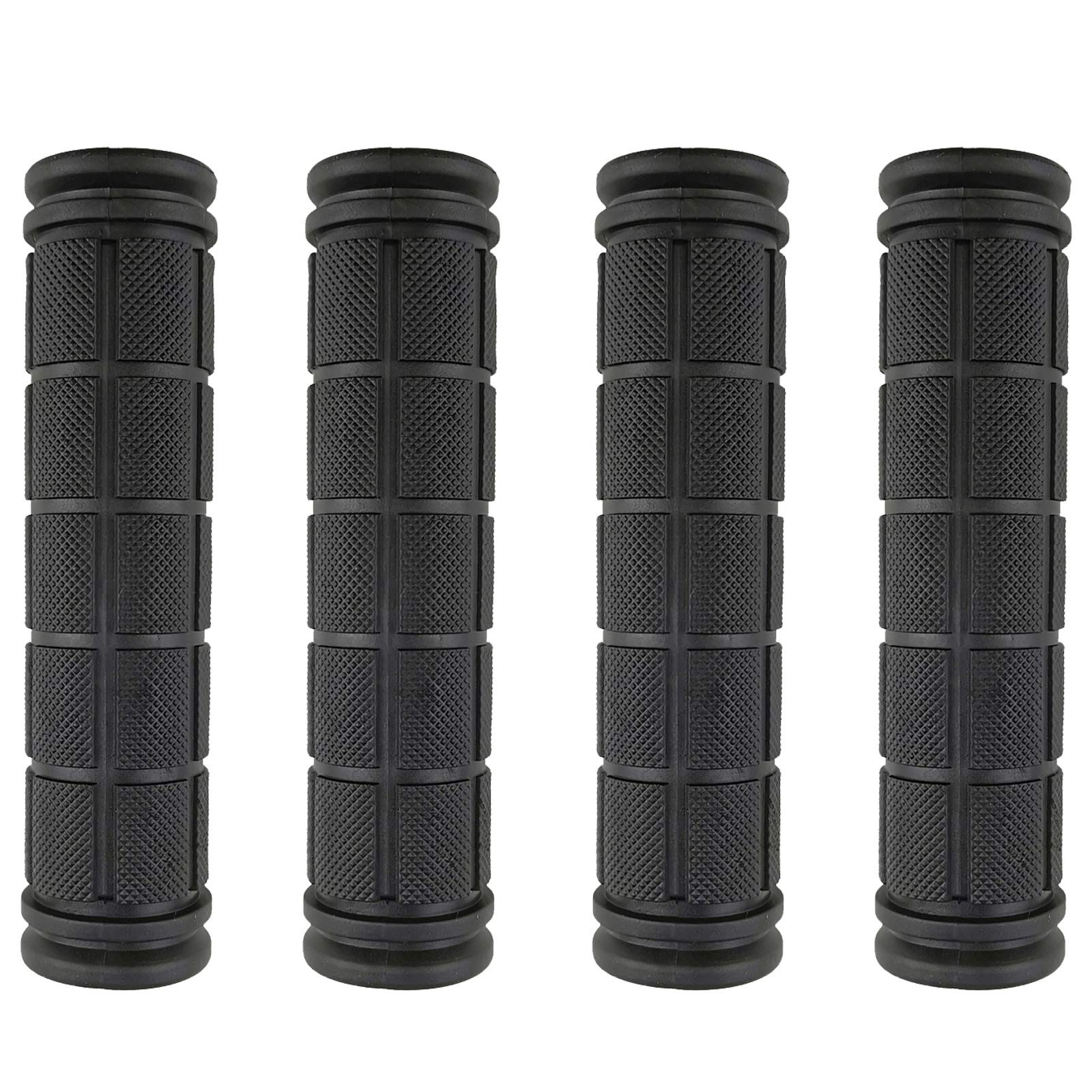 2 Pairs Bike Handlebar Grips for Bikes (Black)