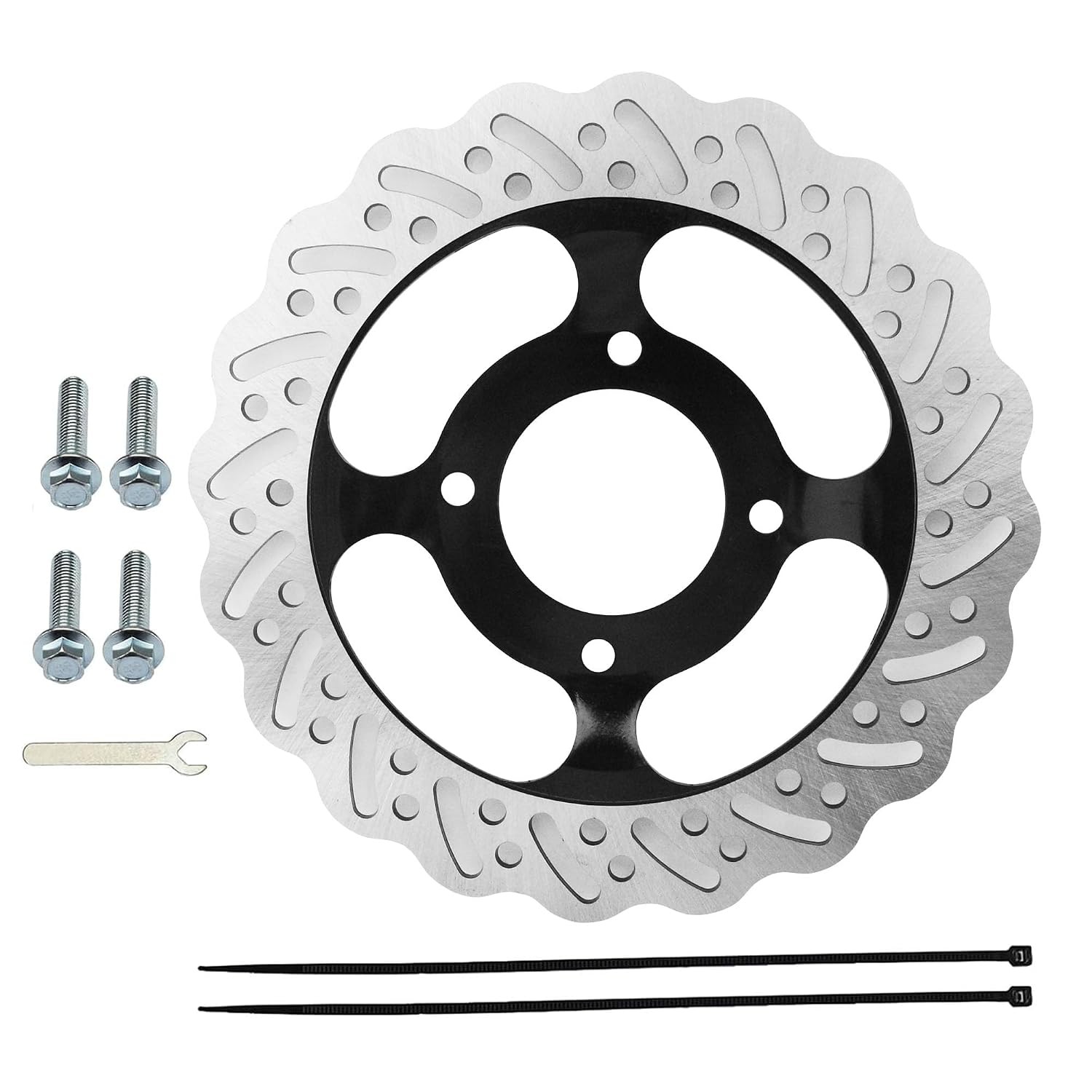 220mm 8.66» Rear Brake Disc Rotor 4 Bolt for 50cc 70cc 90cc 110cc 125cc