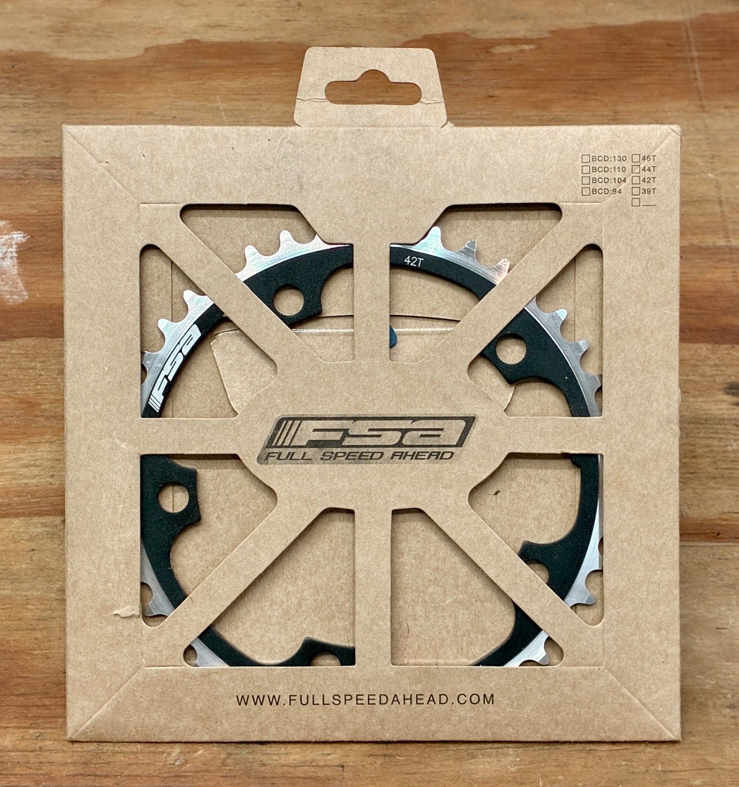 New FSA 42 Tooth 130 bcd Pro Road Chainring Shimano 9 speed or Campagnolo 10 sp