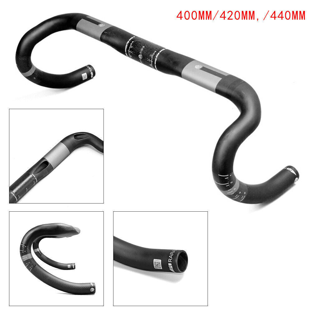 Road Bike Handlebar Racing Drop Bar UD Bend Bar Carbon Fiber 400/420/440mm