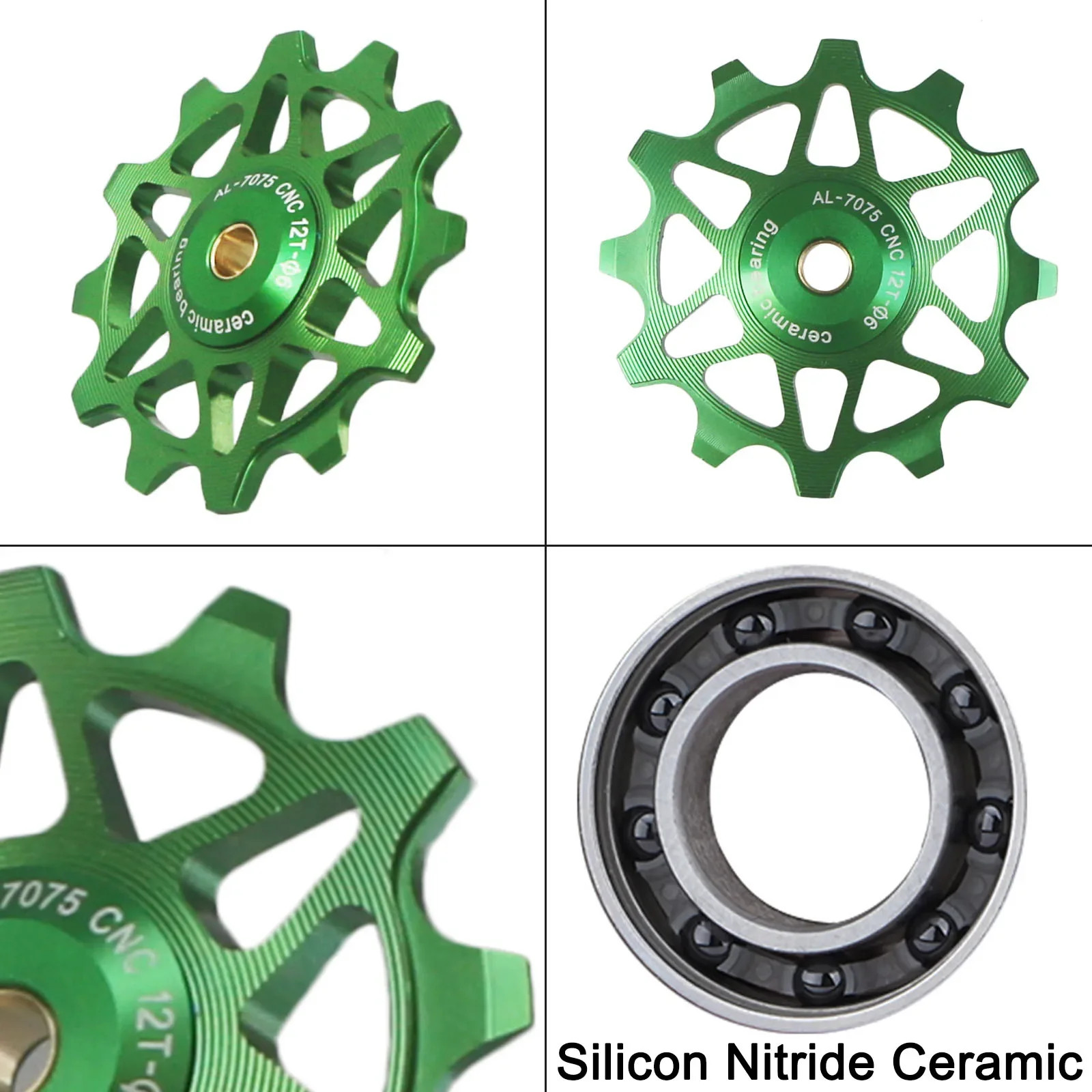 12T 14T 16T Ceramic Derailleur Pulley Jockey Wheel MTB Road Bike Parts