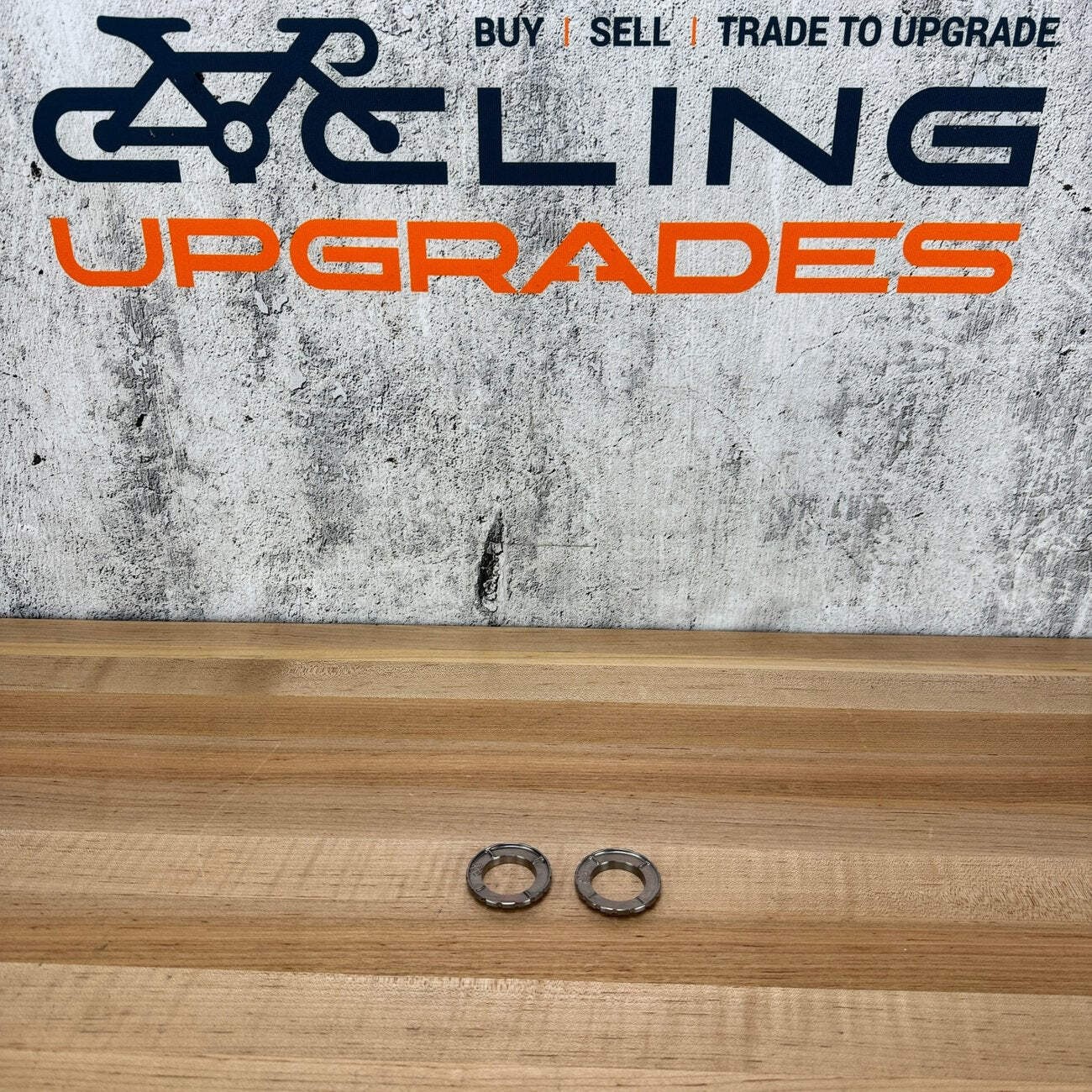 Light Use! Josh Ogle Design Center Lock Titanium Lockring Set