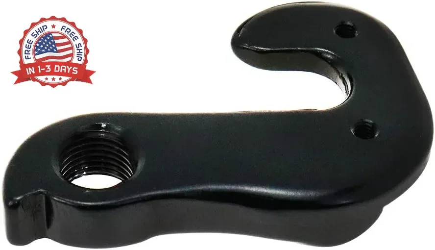 2 Pcs Universal Bicycle Bike Derailleur Hanger Frame Gear Tail Hook, Black