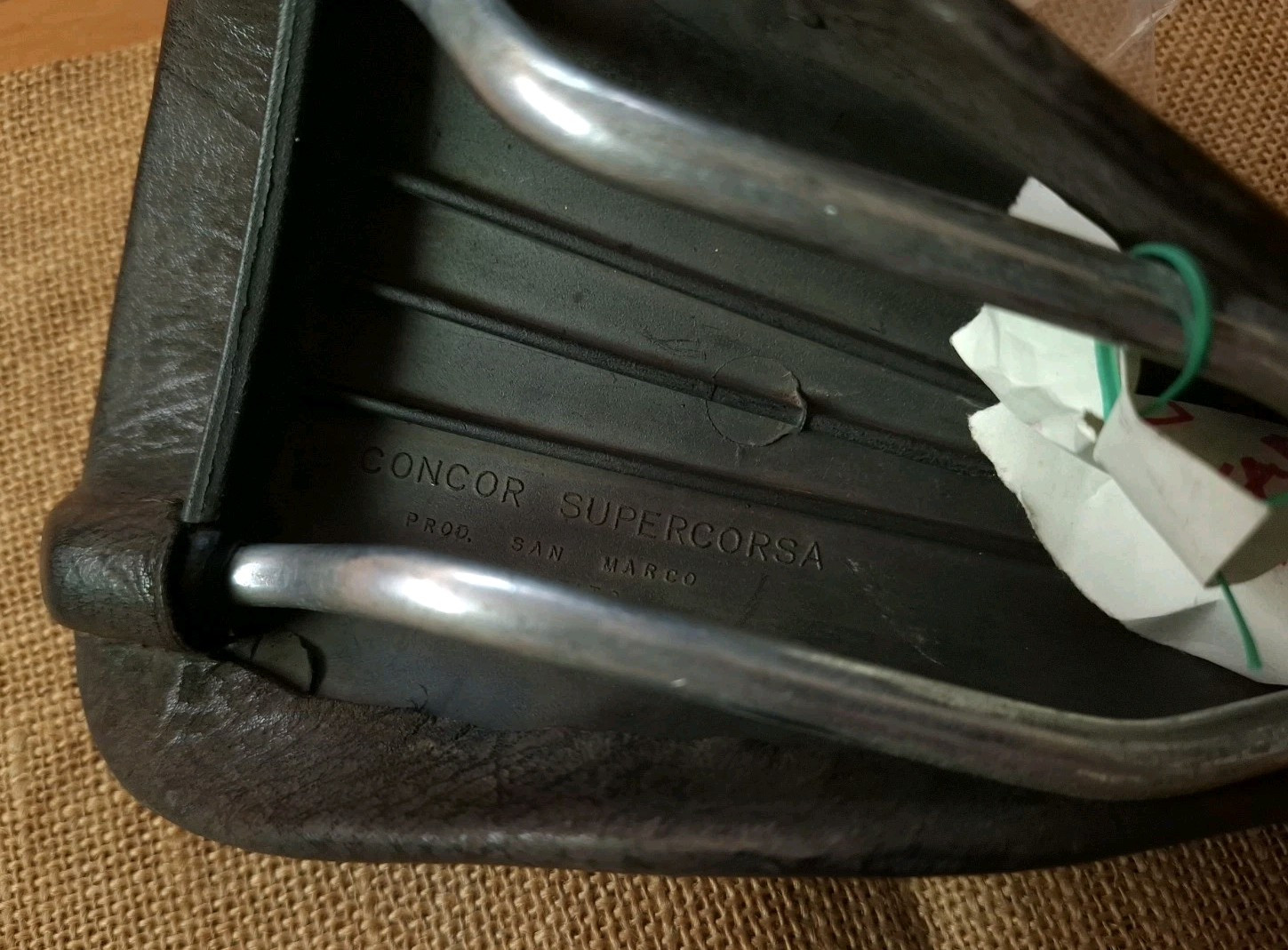 Vintage Concor Supercorsa Superleggera Confort Saddle Alloy Rails 290g. VGC