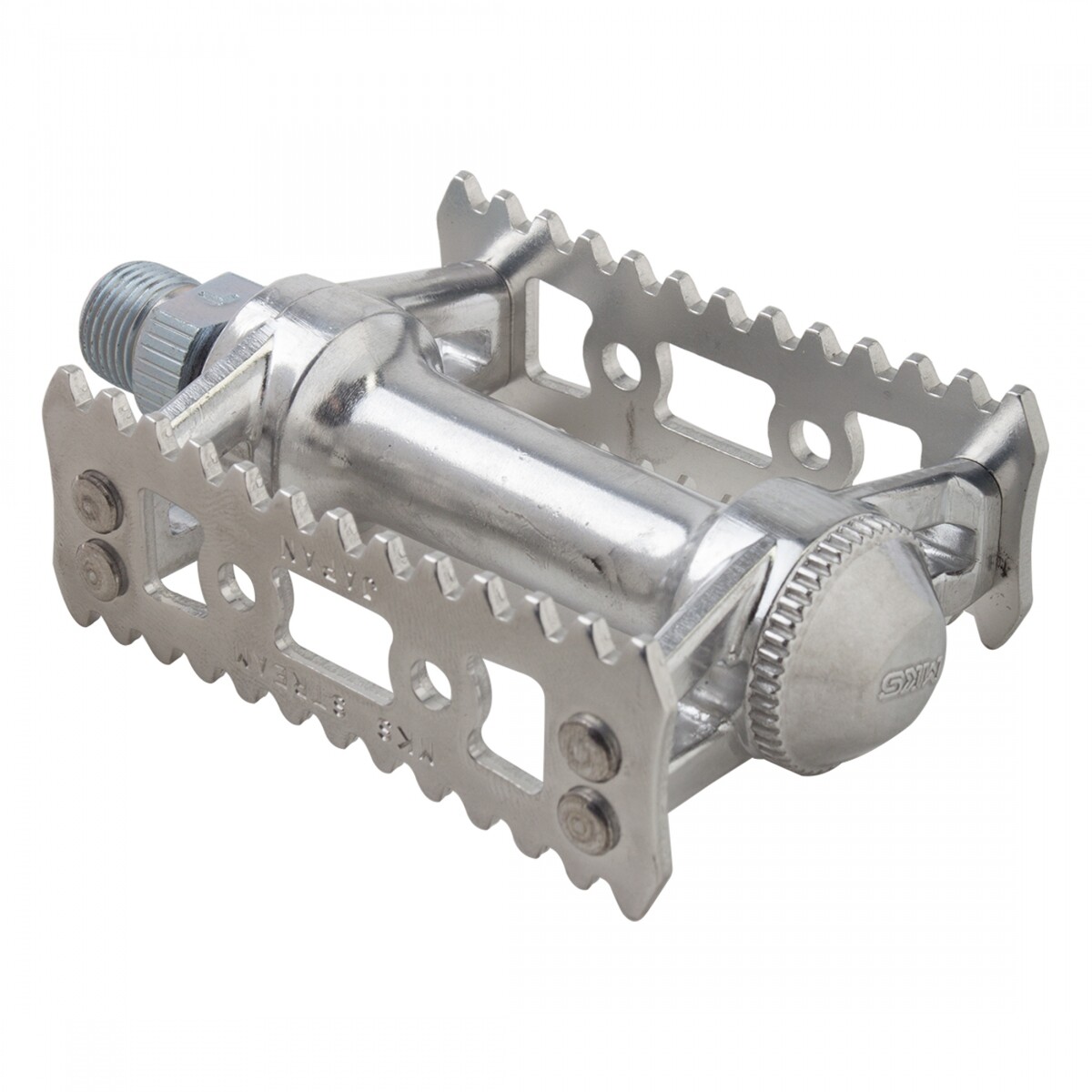 MKS Sylvan Stream Pedals 9/16″ Chromoly Spindle Aluminum Cage And Body Silver