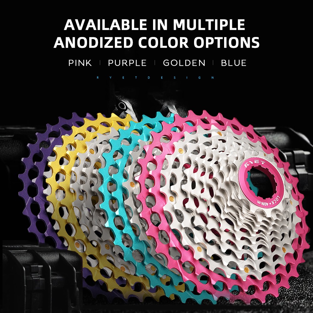 RYET Titanium 12 Speed Cassette 11-34T Ultralight for Shimano SRAM HG