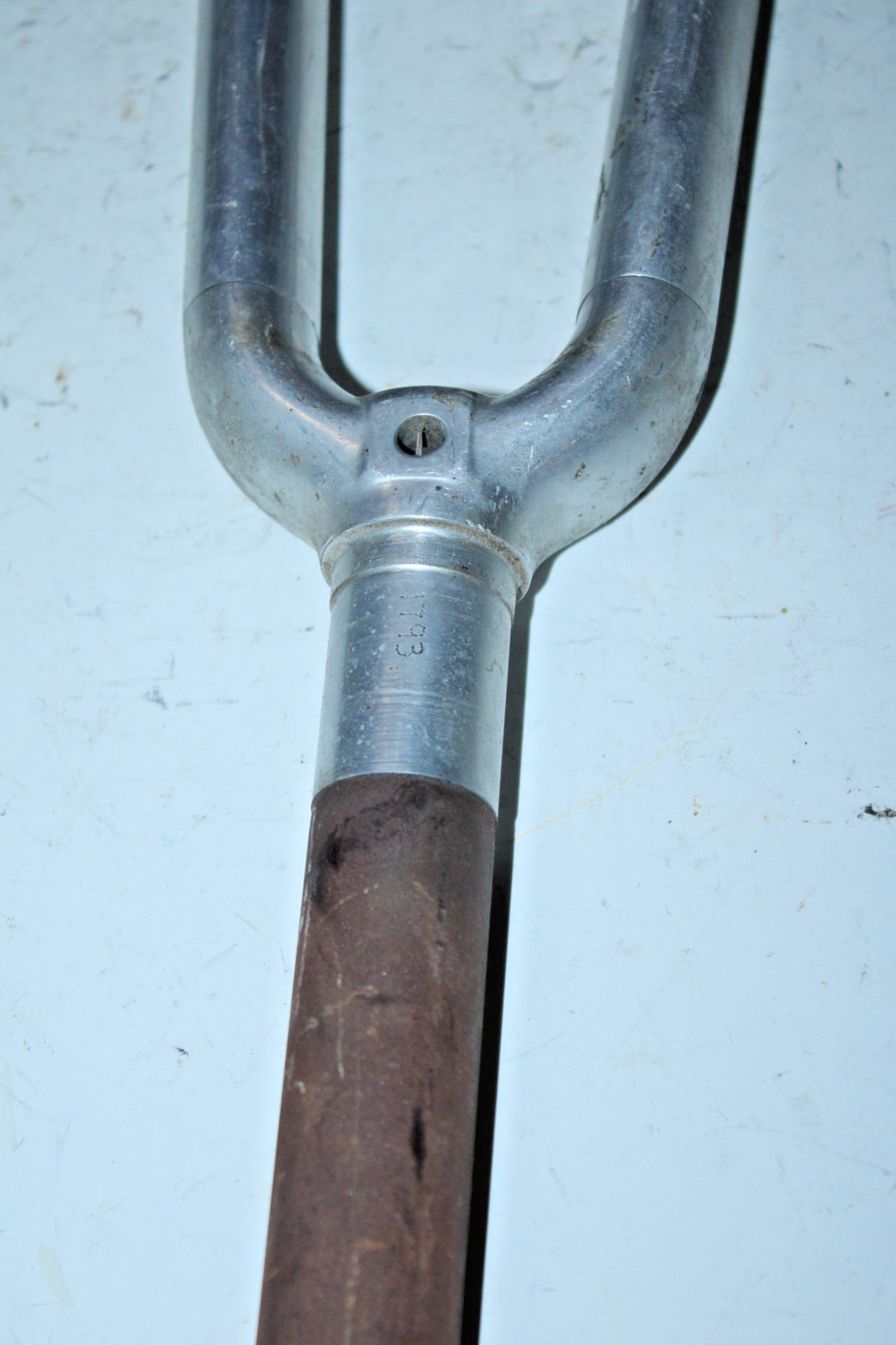 Vintage Road Hybrid Bike Fork 700c 1″ Threaded 177mm Silver Cafe Commuter Java ~