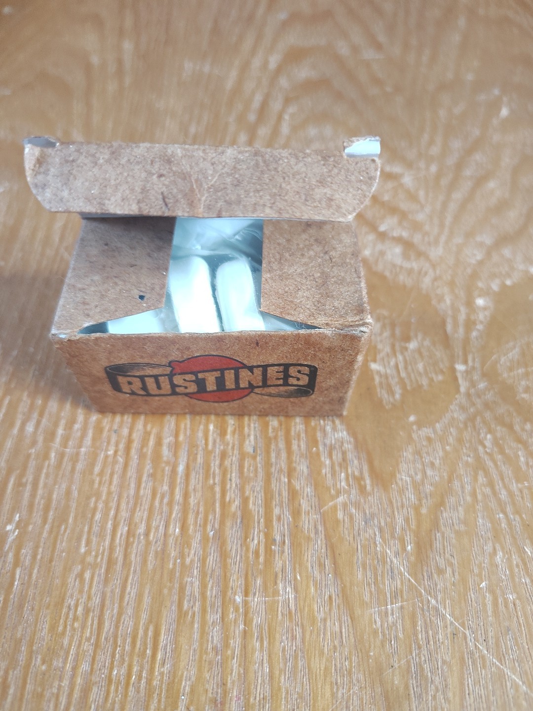 [8.71] Rustines Pair 2 Rubber Handle Bar End Expanding Plugs Caps NIB White