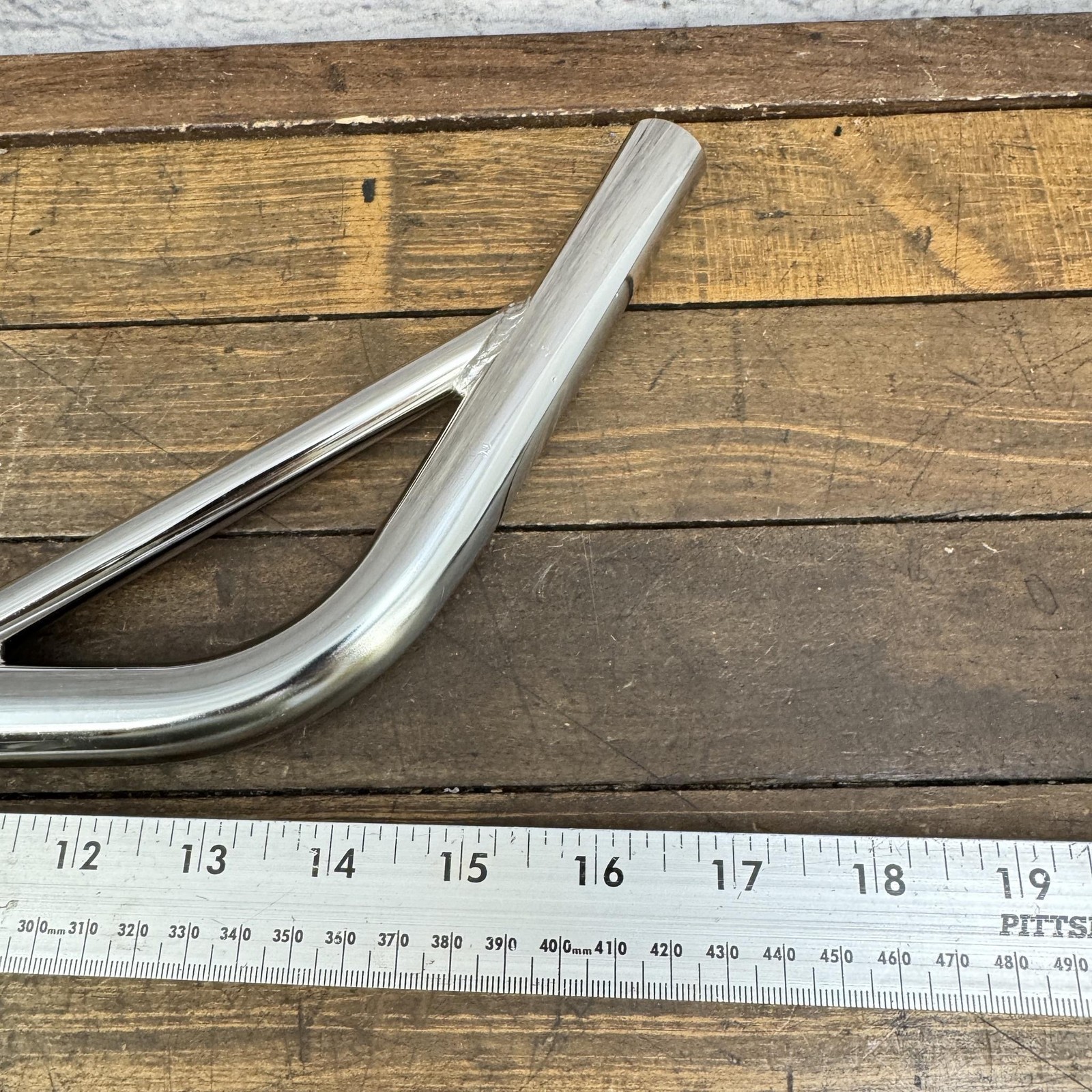 BMX Bicycle Layback Seatpost 22.2mm NOS Chrome Laid Back Steel Old School BMX