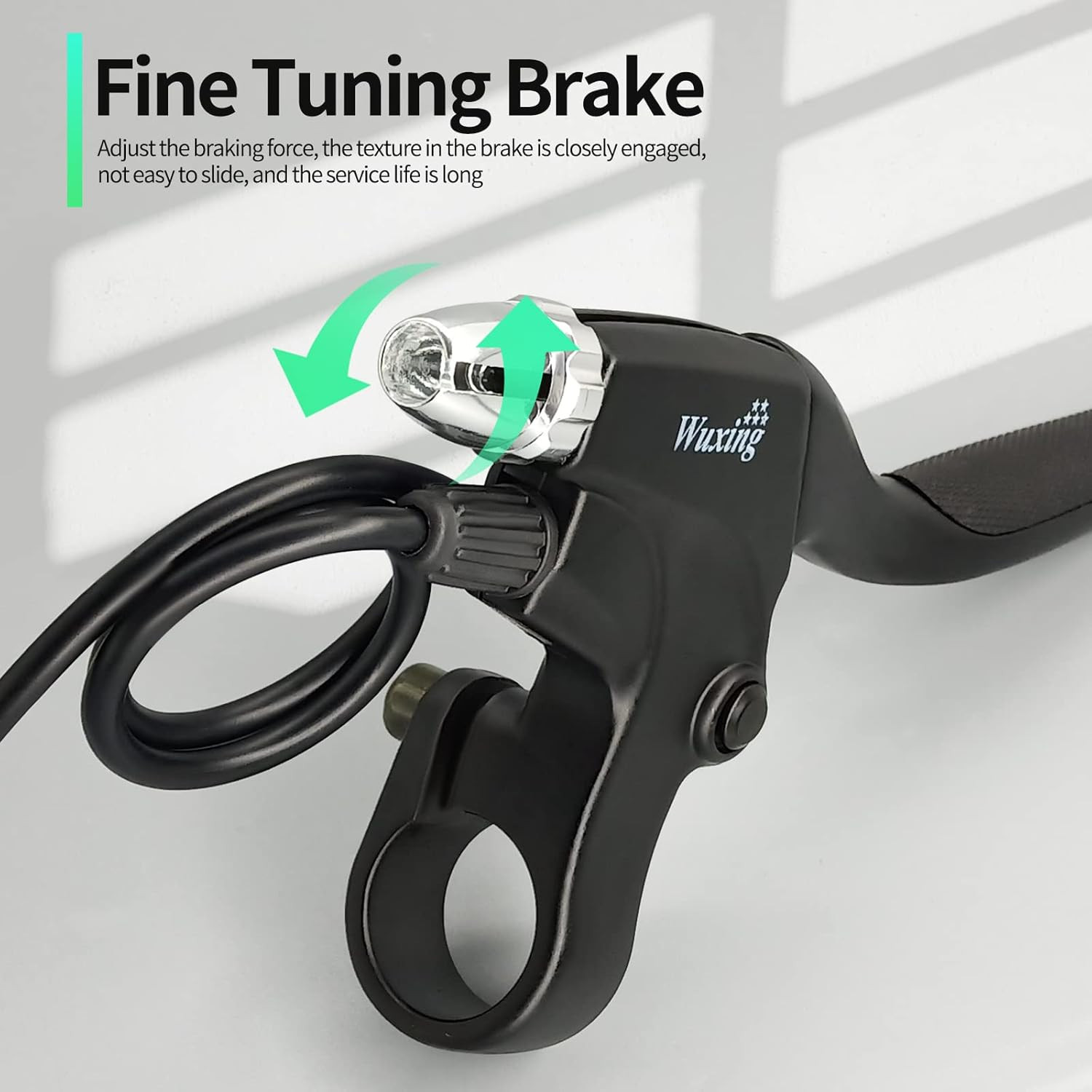 Electric Bicycle Brake Lever with 2-Pin Male Connector, Cut off Power When Braki
