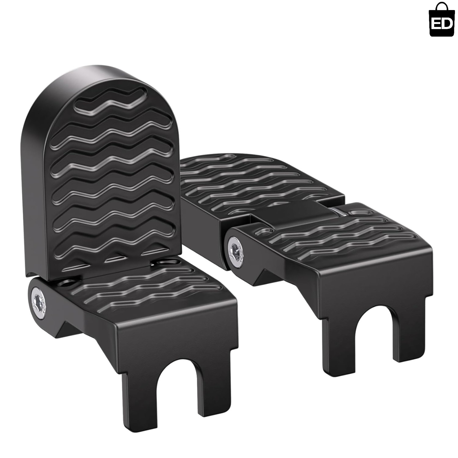 Lightweight Aluminium E-Bike Foot Pegs – 2PCS Folding Rear Pedals for Passengers