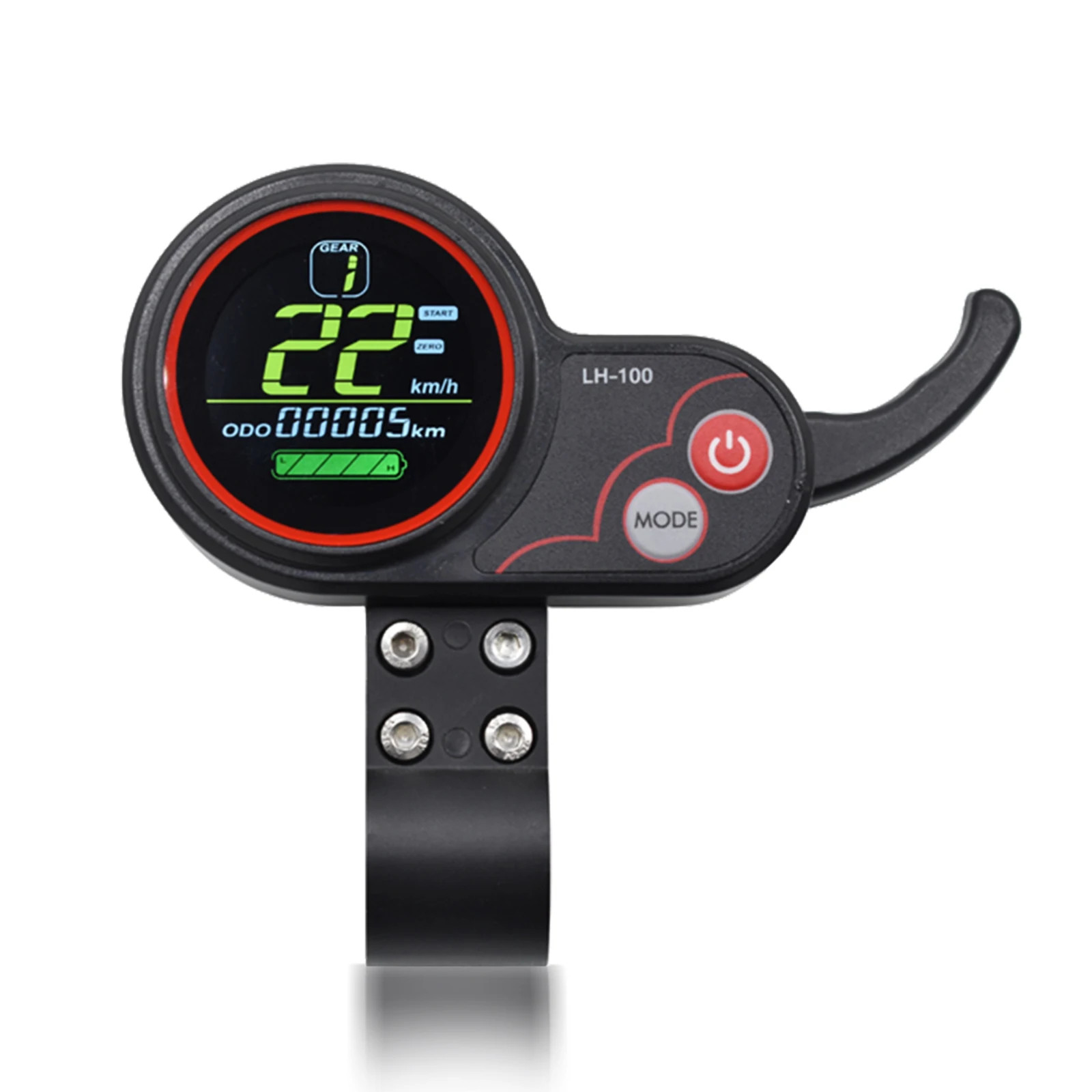 Electric Bike Computer 24V/36V/48V/60V Waterproof Wired Button Speedometer