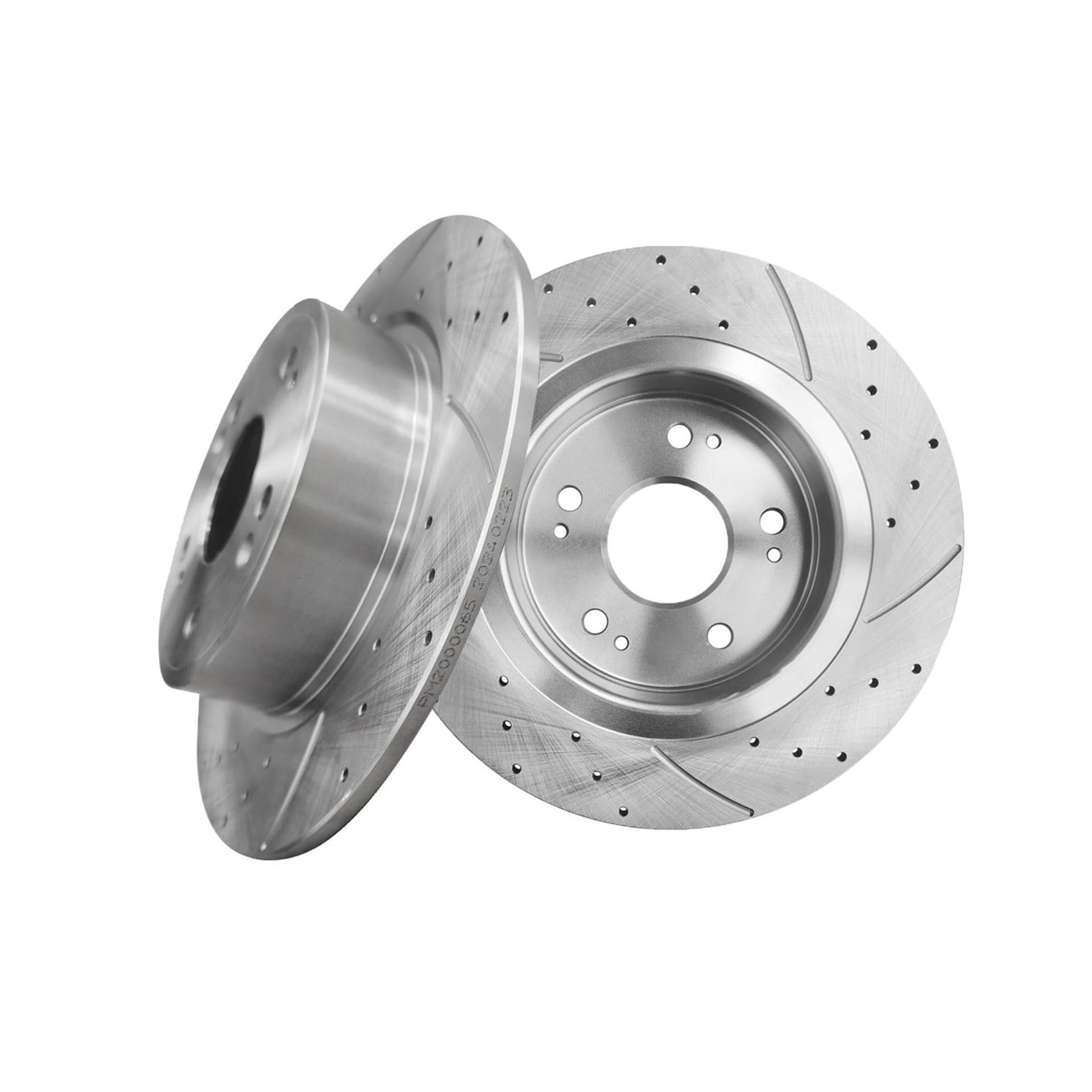 PM Auto Rear 282mm Drilled Slotted Disc Brake Rotors Replacement For 2013-201…