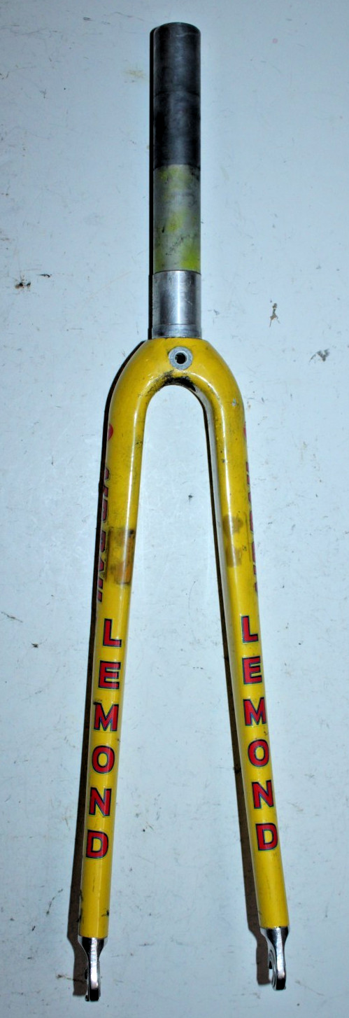 Vintage Lemond AirRail Touring Road Bike Fork 700c 11/8″ Threadless 180mm Yellow