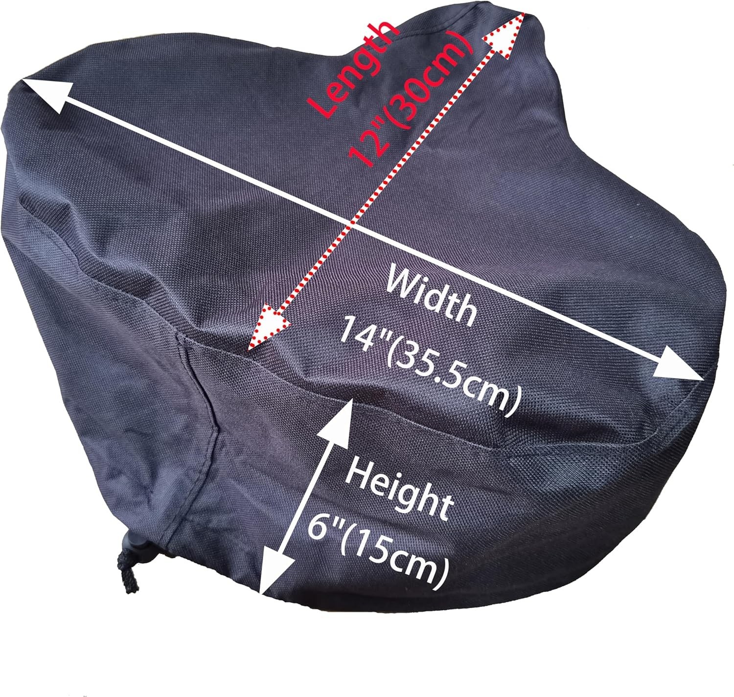 Universal Fit Oversized Bike Saddle Cover – Heavy Duty & UV Resistant, 12″ x 14″