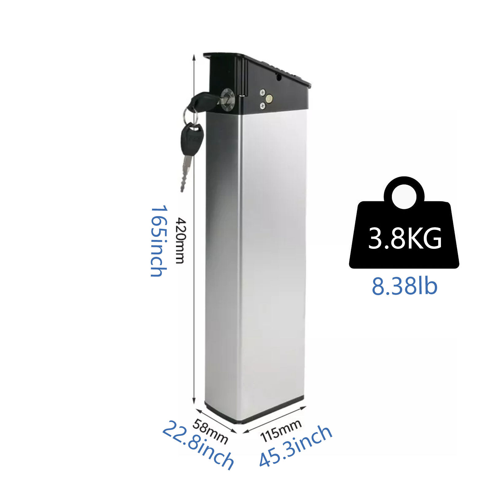 Electric Bike 48V 10Ah/13Ah Lithium Li-ion Battery Replacement for Folding Bikes