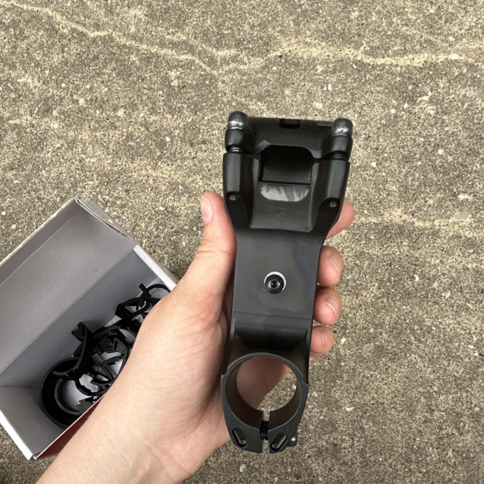 Bontrager Elite Stem 75mm 17° 31.8mm Aluminum Black Road Bike Threadless