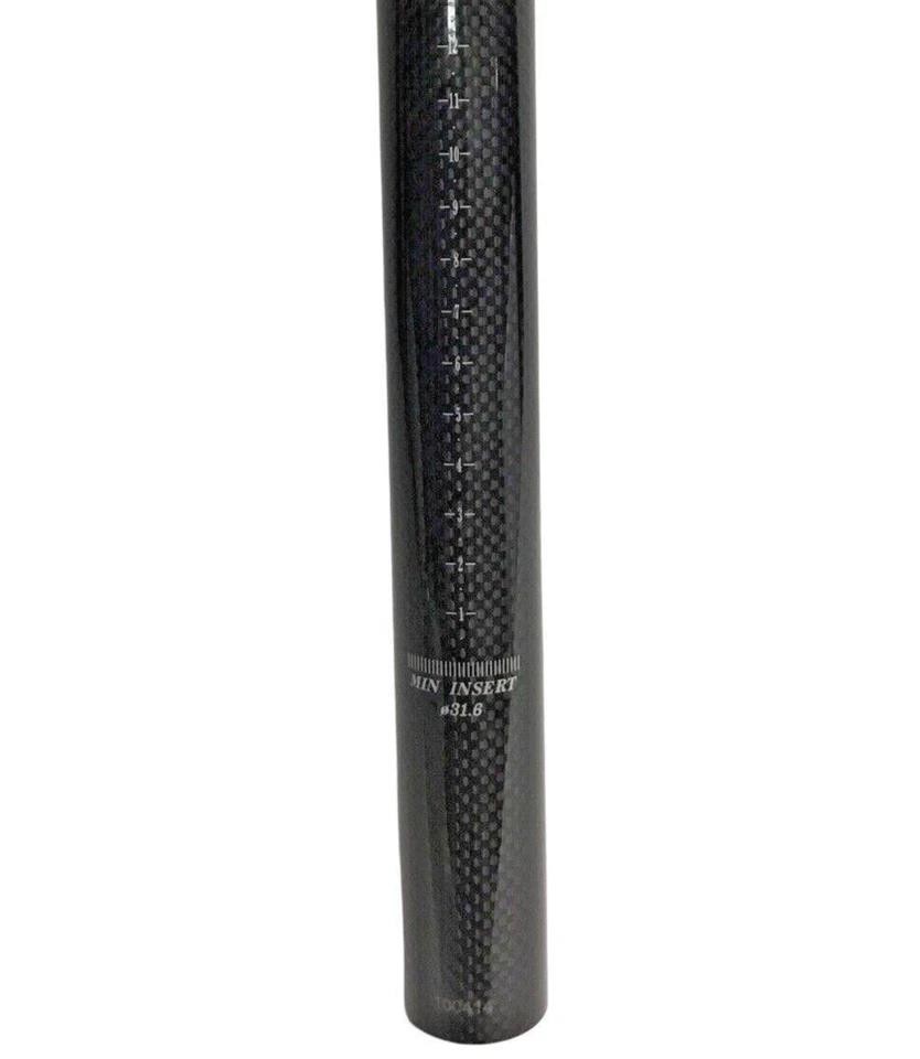 RC Full Lightweight Carbon Black Seatpost 31.6mm x 350mm MTB Road Gravel