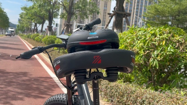 BUCKLOS Wide Bike Seat 9.8×10.2 In Leather Foam Waterproof Men Women Universal