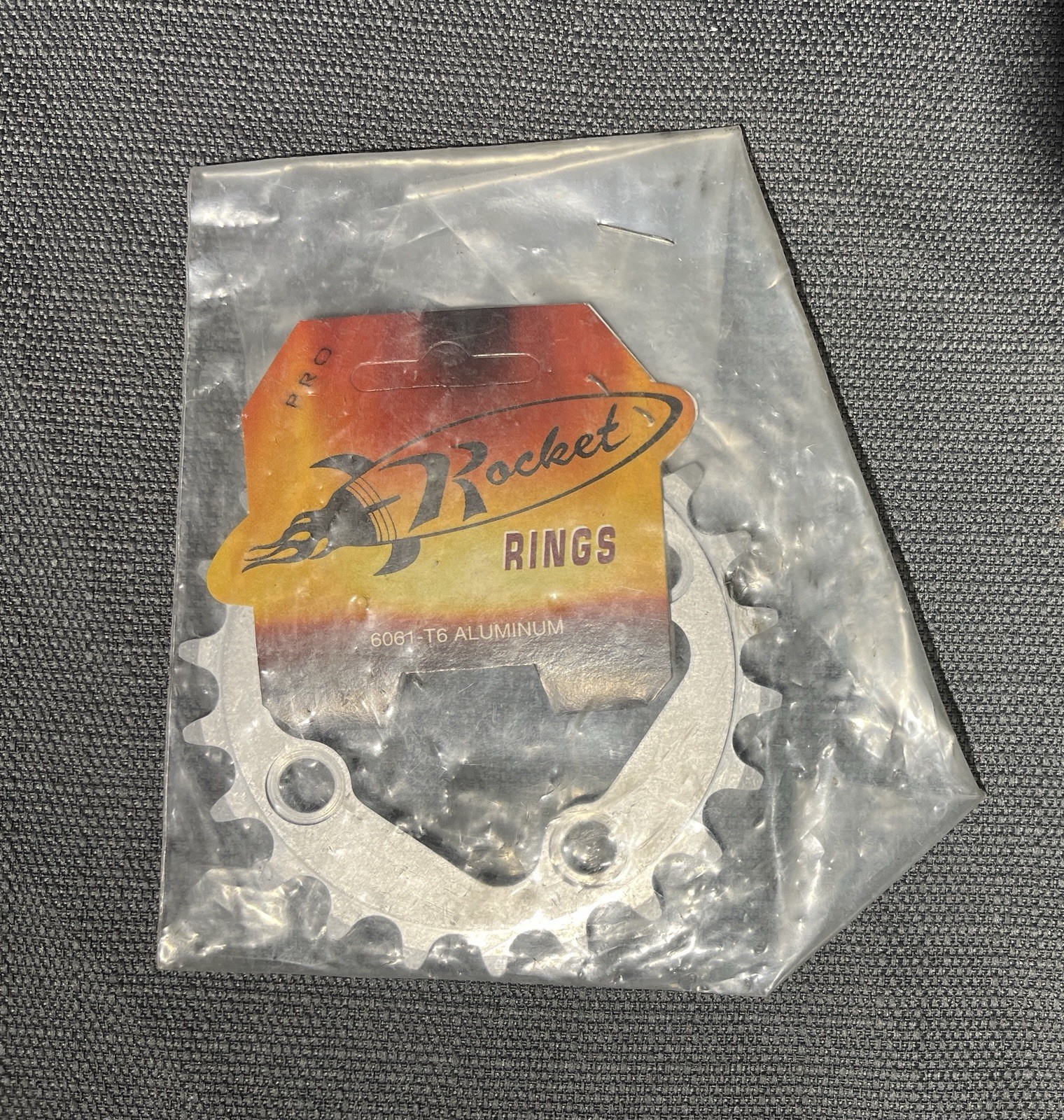 New Rocket Rings Chainring 22t 4-Bolt 64mm BCD Silver Aluminum