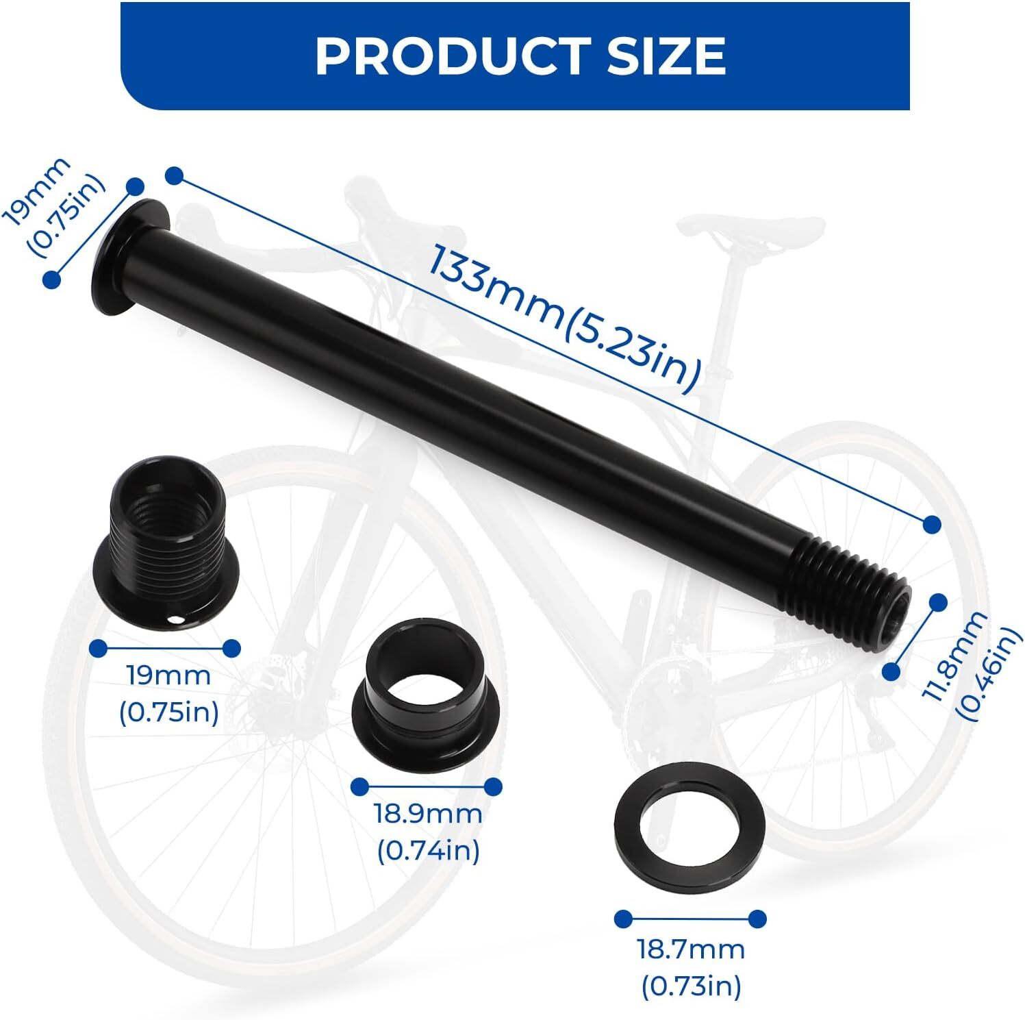 For Niner GT Whisky Kona Jamis Cyclocross 15-12mm Fork Thru Axle Conversion Kit