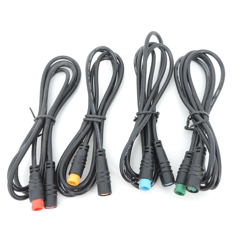 M8 2/3 4 5 6 Pin male to female M/F Plug Cable Electric Bicycle Waterproof Ebike