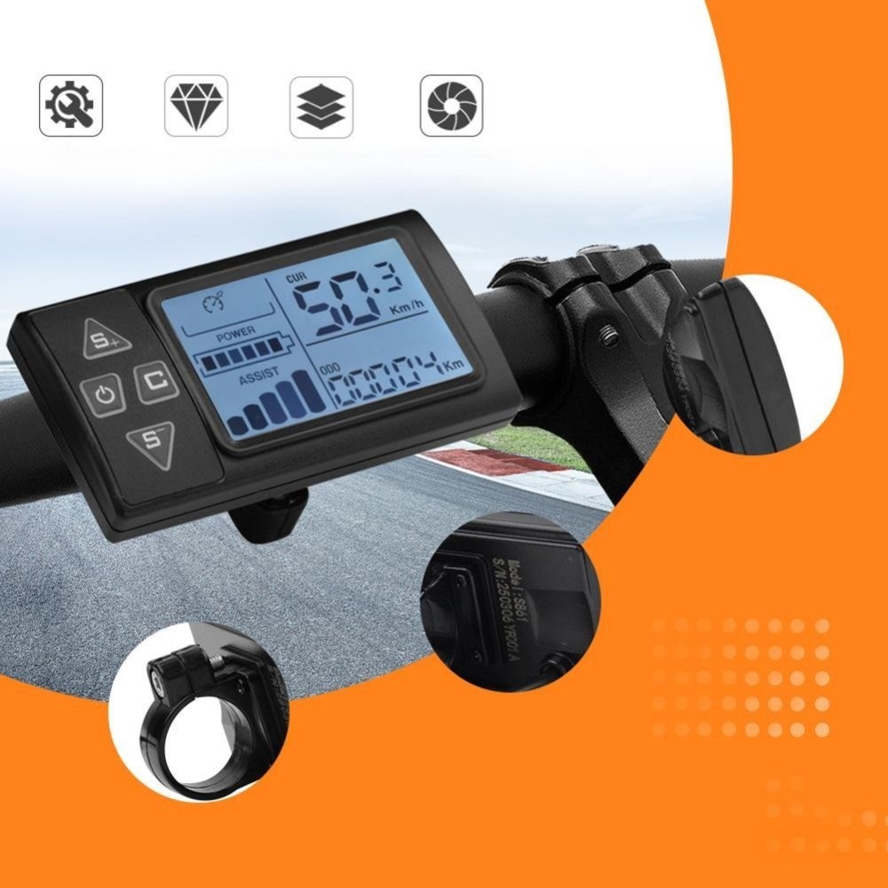 For 40A 1500W 2000W E Bikes 36V 48V 52V Brushless Controller With LCD Display