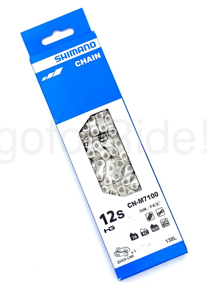 SHIMANO DEORE MTB 12 Speed Chain CN-M7100 w/Quick Link fit XTR XT SLX 138L CHAIN