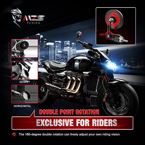 Bar End Mirrors, Motorcycle Black CBR250R/300R/500R/600/600RR/650F/1000RR