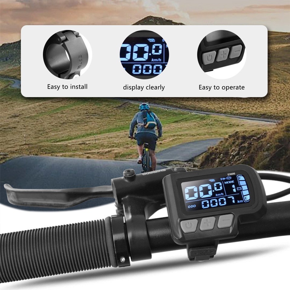 E-Bike electric scooter EN06 intelligent LCD instrument panel 6PIN WP plug