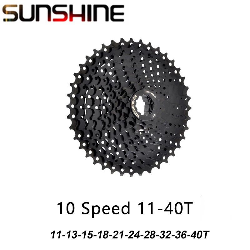 SUNSHINE Black Cassette 8S 9S 10S 11S 12S MTB Bike Road Bicycle Freewheel 11V 12