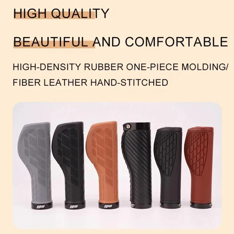 MTB Bike Handlebar Grips Ergonomic Rubber Anti Slip Long Short Bicycle Grips