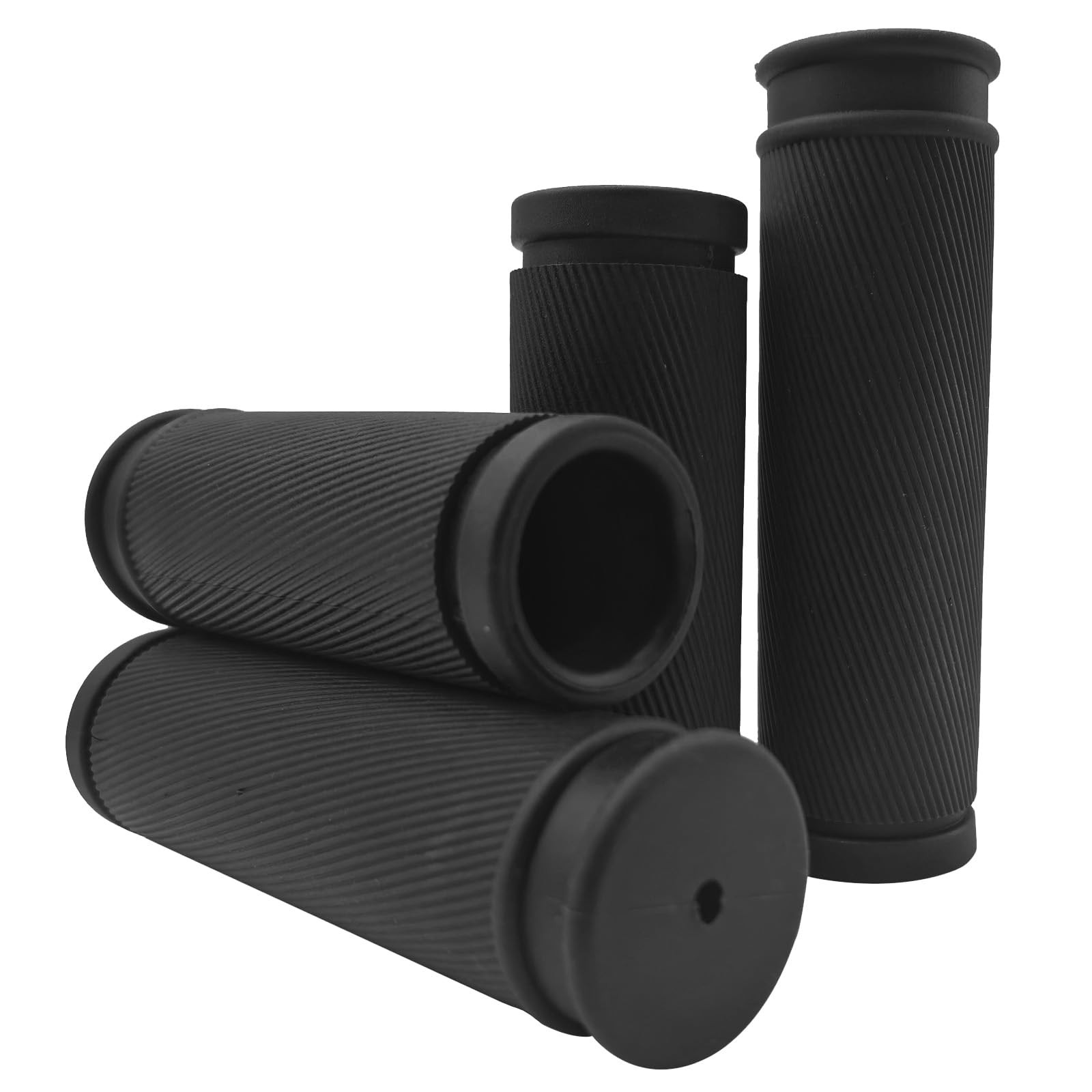 4Pcs Bike Handlebar Grips, 85mm 105mm TPR Rubber Short Grips Fit Twist Shift …