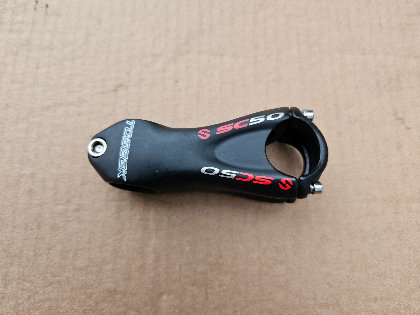 ToSeek SC50 Aluminum 1-1/8″ Threadless Stem 90mm x 31.8mm Clamp Black