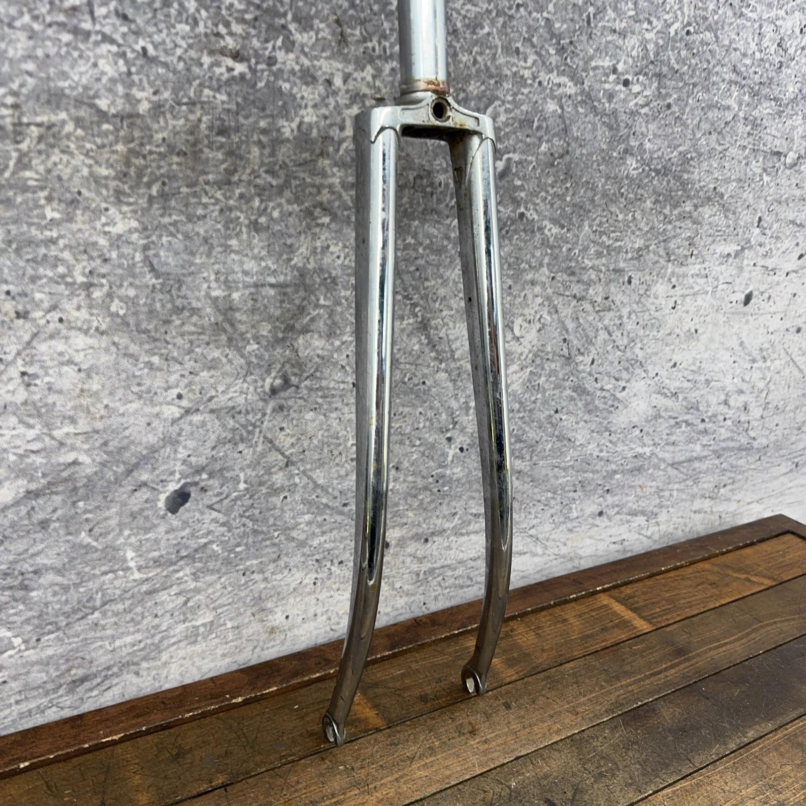 Vintage Tange TR 700c Fork 1 In Threaded Road Lugged Chrome Japan Stee80s