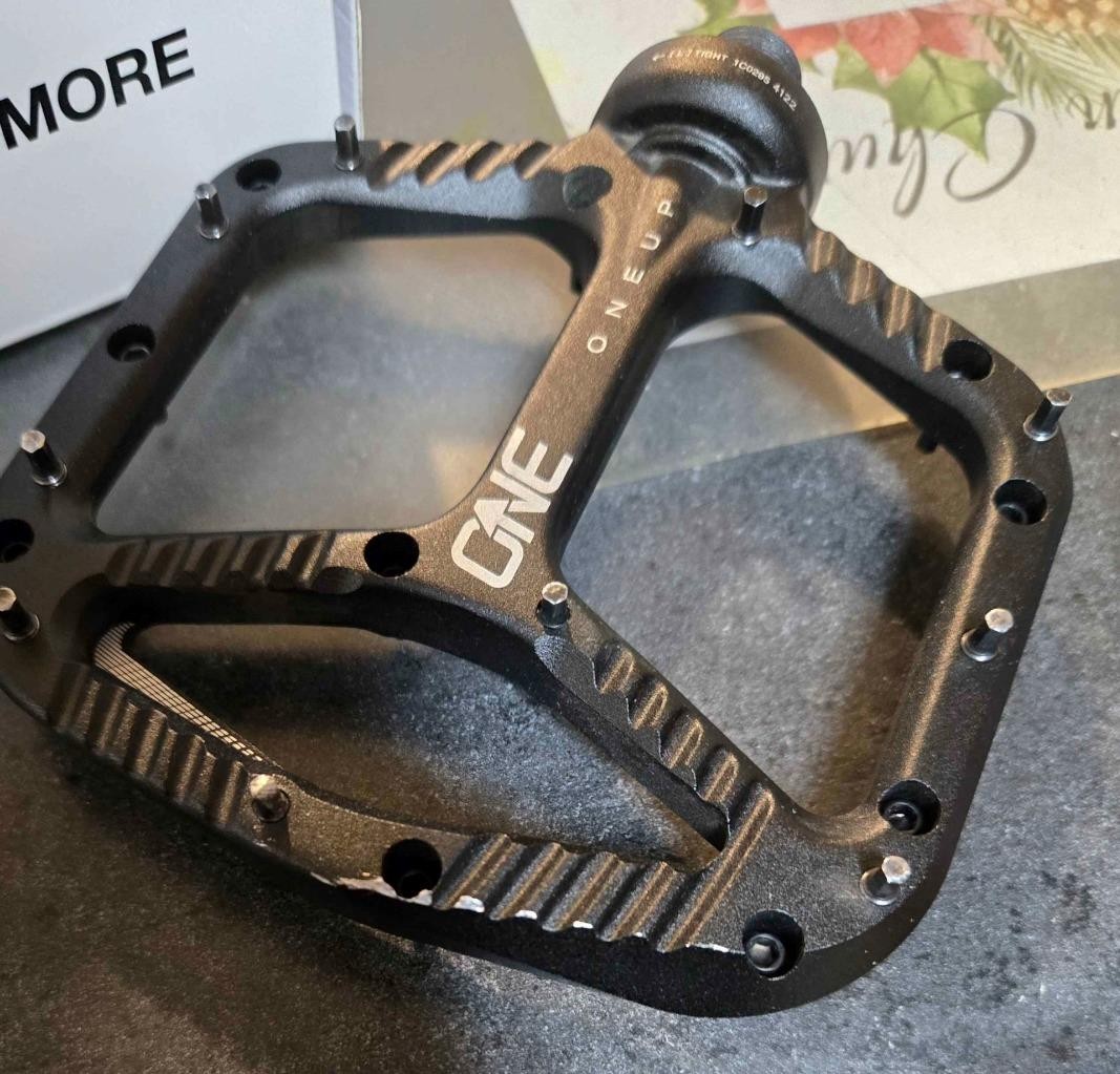 OneUp Components Black Aluminum MTB Bicycle Platform Pedal OPEN PACKAGE