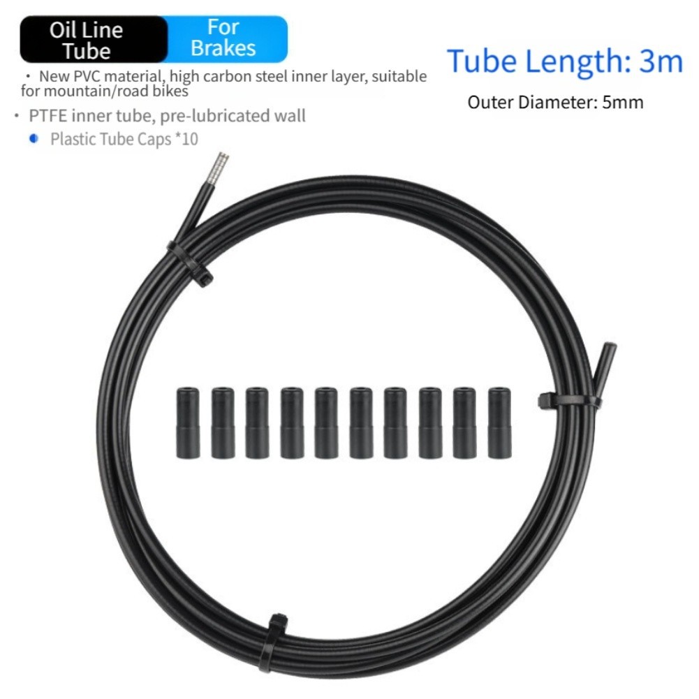 3 Meter Bike Brake and Shift Cable Housing with High Carbon Steel Layers